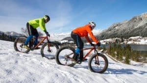 Mountainbiken-Winter
